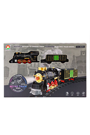 Kız Çocuk Oyuncak Erkek Çocuk Oyuncak 699-69A Sesli Işıklı Şarjlı Dumanlı Tren Seti Eğitici Oyuncakl