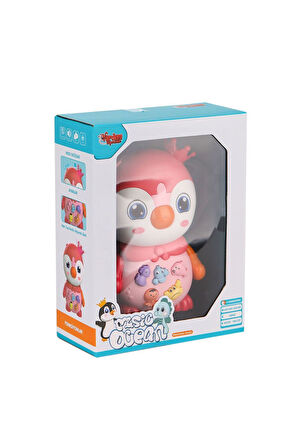 Kız Çocuk Oyuncak Erkek Çocuk Oyuncak JLG-855-115A Işıklı ve Müzikli Penguen Pianosu - Stokta Olan R