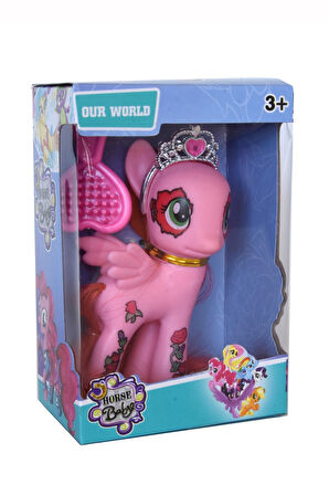 Eğitici Öğretici Çocuk Oyuncaklar Karakter Ve Tac Tarak Seti Pembe + Hediye Cüzdan