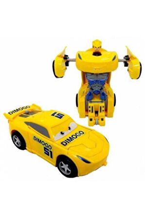 Eğitici Öğretici Çocuk Oyuncaklar Cars Şimşek Mcqueen Cruz Ramirez Robota Dönüşen Araba