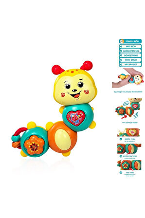 Kız Çocuk Oyuncak Erkek Çocuk Oyuncak JLG-855-142A IŞIKLI VE MÜZİKLİ TIRTIL BEBEK -VRD Eğitici Oyunc