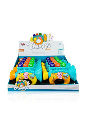 Kız Çocuk Oyuncak Erkek Çocuk Oyuncak JLG-855-38A IŞIKLI VE MÜZİKLİ TROMPET BEBEK - 1adet Stokta Ola