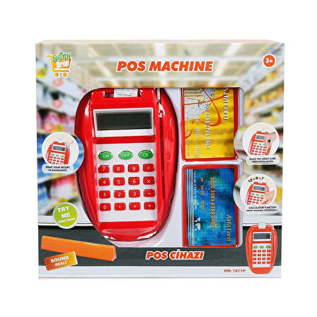 Kız Erkek Çocuk Oyuncak Market Pos Cihazı Sesli Oyuncak Kız Erkek Çocuk Eğitici