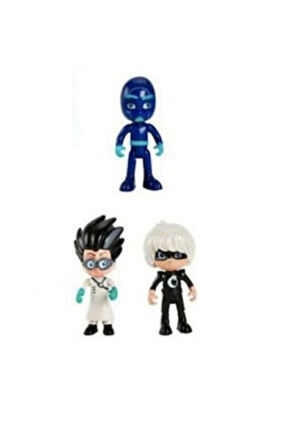 Eğitici Öğretici Çocuk Oyuncaklar 3'lü Pjmasks Figür Oyuncakları Pijamaskeliler Figür Seti Romeo Gec
