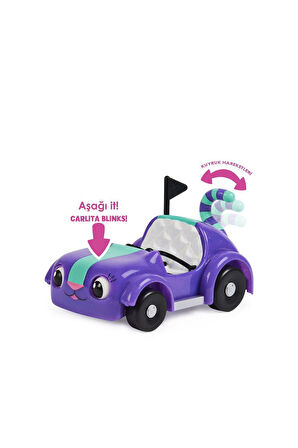 Kız Çocuk Oyuncak Erkek Çocuk Oyuncak 6062145 Gabbys Dollhouse Pandy Paws ve Carlita Araba Eğitici O