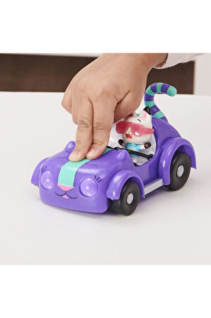 Kız Çocuk Oyuncak Erkek Çocuk Oyuncak 6062145 Gabbys Dollhouse Pandy Paws ve Carlita Araba Eğitici O