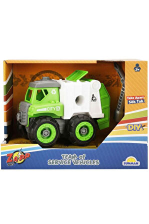 Kız Çocuk Oyuncak Erkek Çocuk Oyuncak S00002667 SÖK-TAK ŞEHİR ARAÇLARI -SUN Eğitici Oyuncaklar