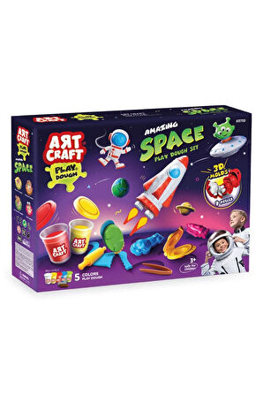 Kız Çocuk Oyuncak Erkek Çocuk Oyuncak 03733 UZAY OYUN HAMUR SET 380GR -FEN Eğitici Oyuncaklar