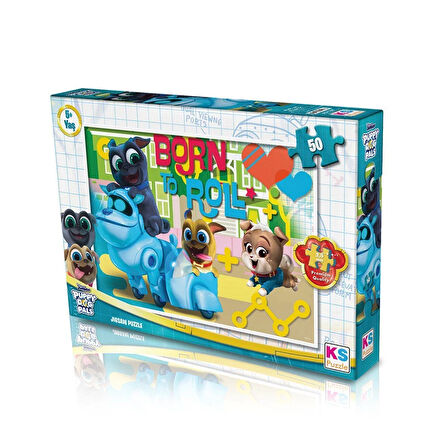 Eğitici Oyuncak PDP709 KS Puppy Dog Pals / 50 Parça Puzzle Kız Erkek Çocuk Eğitici Eğitici Oyunc