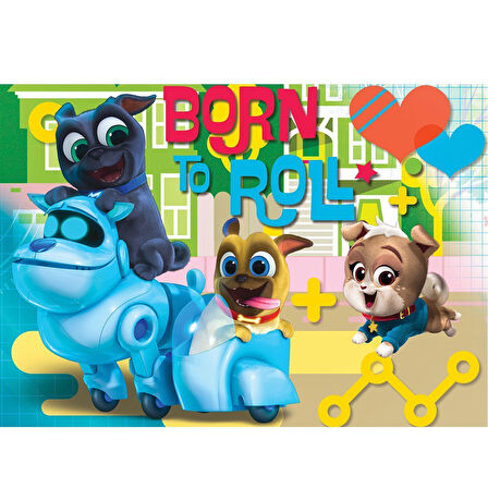 Eğitici Oyuncak PDP709 KS Puppy Dog Pals / 50 Parça Puzzle Kız Erkek Çocuk Eğitici Eğitici Oyunc