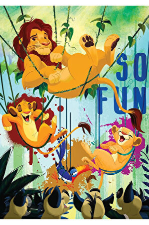 Kız Çocuk Oyuncak Erkek Çocuk Oyuncak LK 709 LION KING PUZZLE 50 -KS Eğitici Oyuncaklar