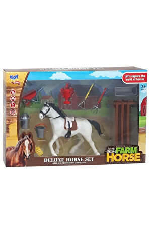 Kız Çocuk Oyuncak Erkek Çocuk Oyuncak 2410 AT ÇİFTLİĞİ SETİ - 1adet Stokta Olan Gönderilir Eğitici O
