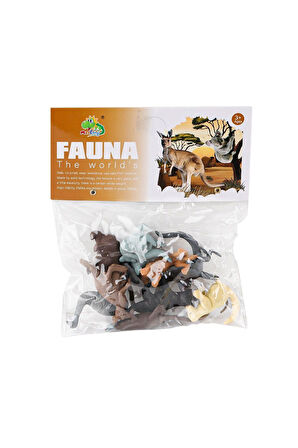 Kız Çocuk Oyuncak Erkek Çocuk Oyuncak AZ3-012 PVC Küçük Vahşi Hayvanlar 10lu Eğitici Oyuncaklar