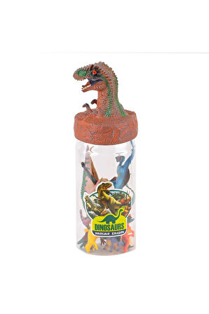 Kız Çocuk Oyuncak Erkek Çocuk Oyuncak PP33-3 Dinazor Hayvan Seti Tüp Eğitici Oyuncaklar