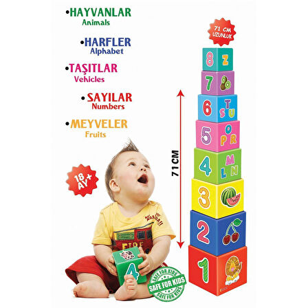 Eğlenceli Oyuncak 2137 Dıytoy, Eğitici Denge Kule Oyunu Kız Erkek Çocuk Eğitici