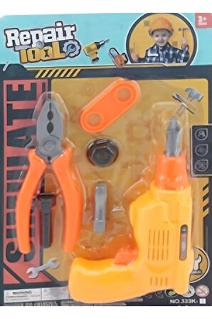 Kız Çocuk Oyuncak Erkek Çocuk Oyuncak 333K-1 TOOL SET TAMİR -BRL Eğitici Oyuncaklar