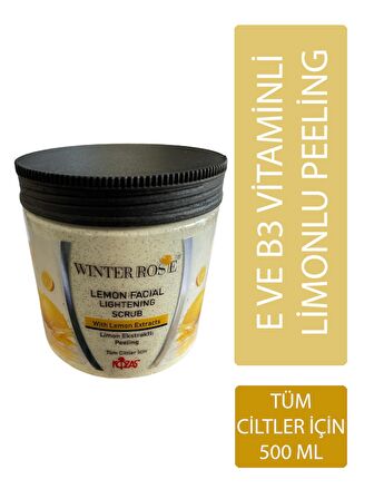 Winter Rose Tüm Cilt Tiplerine Uygun Limon Ekstraktlı Peeling Yüz Ve Vücut Peelingi