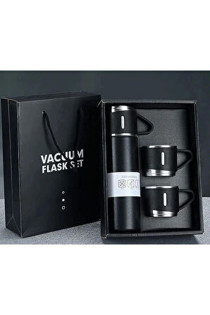 Termos Fincan Seti Vakumlu Kamp Seti 12 Saat Sıcak 12 Saat Soğuk Kalabilen Bootle 500 ML Vacuum Flask Set