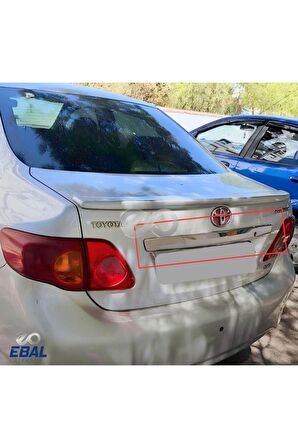 Toyota Corolla Krom Bagaj Çıtası 2007-2010 Paslanmaz Çelik