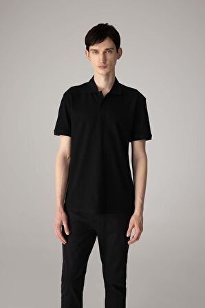 DeFacto Regular Fit Kısa Kollu Basic Düz Pike Kumaş Polo Tişört C1293AX24SPBK81