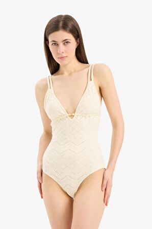 DeFacto Regular Fit Nakışlı Brode Mayo-Fall in Love B6898AX25SMER103