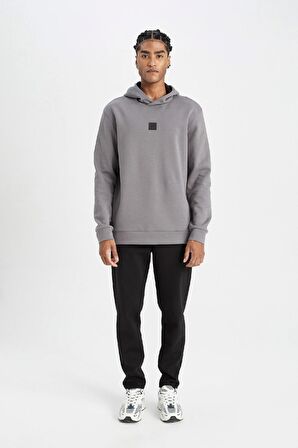 DeFactoFit Standart Fit Kapüşonlu Sporcu Sweatshirt D0925AX24AUGR211