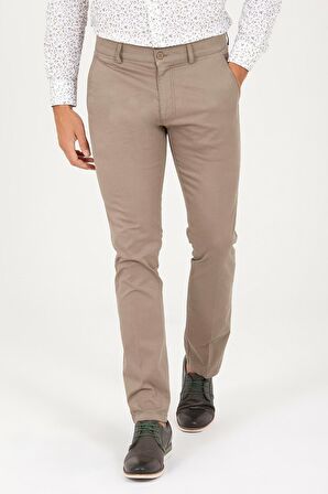Regular Fit Düz Yüksek Bel Kanvas Pantolon