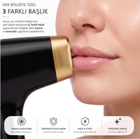 Robx A05 IPL Epilatör Siyah Yüz Tüm Vücut 10 Kademeli Buz Soğutma Teknolojisi