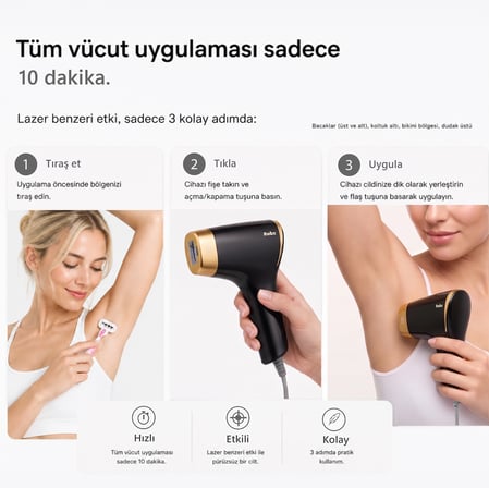 Robx A05 IPL Epilatör Siyah Yüz Tüm Vücut 10 Kademeli Buz Soğutma Teknolojisi