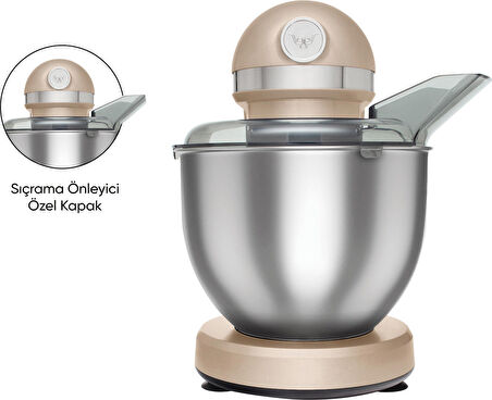 Karaca Mastermaid Chef Stand Mikser Iconic Beige 1500W 5 Lt