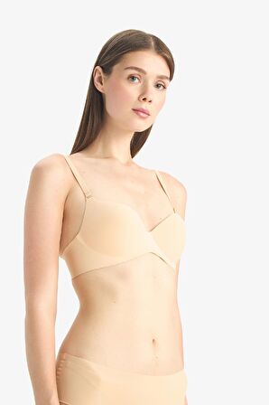 DeFacto Yarım Dolgulu Micro Dolgulu Push Up Tişört Bra-Fall in Love C1525AX25SPBG392
