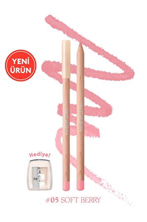 Kremsi Formüle Sahip Dudak Kalemi ve Kalemtıraş Seti CLIO Velvet Lip Pencil Set 05 Soft Berry