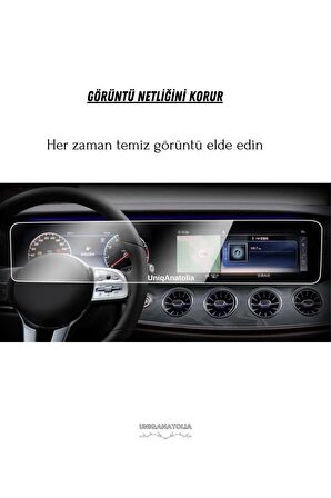 Mercedes GLA 200 2021-2023 Navigasyon Bilgi Ekranı Ve Dijital Gösterge Nano Ekran Koruyucu