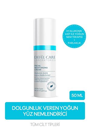 Yüz Nemlendirici Krem – Dolgunluk Veren Yoğun Nemlendirici & Işıltılı Cilt Görünümü (50 ml)
