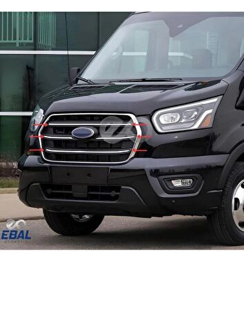 Ford Transit Krom Ön Panjur 4 Parça 2019 Ve Üzeri Paslanmaz Çelik