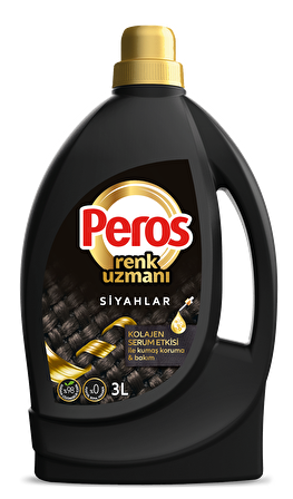 Peros Renk Uzmanı Kolajen Serum Etkisi Siyahlar Sıvı Deterjan 3 lt