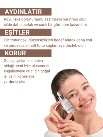 JUVERA  %3 Niasinamid Cilt Tonu Dengeleyici Ve Aydınlatıcı Serum 50 SPF+ 30 ml