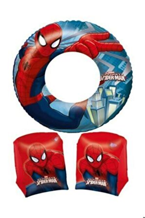 Örümcek Adam Spiderman Deniz Havuz Çocuk Can Simidi Ve Kolluk