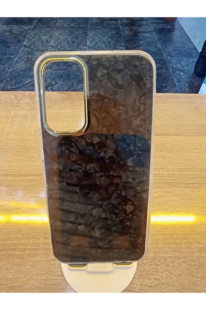 Samsung Galaxy A15 Uyumlu Mermer Desen Darbe Korumalı Premium Kapak