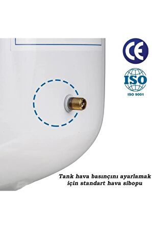 Su Arıtma Cihazı Metal Genleşme Standart NSF Belgeli 8 Lt Su Arıtma Deposu Tank Vanası Hediyeli