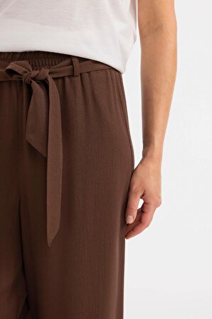 DeFacto Culotte Geniş Paça Krinkıl Viskon Kapri C9565AX24SMBN316