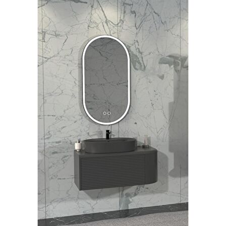 SIESTA 92 CM BANYO DOLABI  ANTRASİT - BOY DOLAP HARİÇ