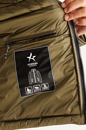 Standart Fit Normal Kesim Dik Yaka Mont