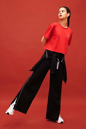 DeFactoFit Standart Fit Çift Cepli Geniş Paça Standart Pantolon
