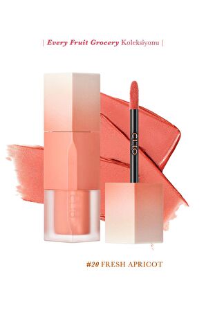 Pürüzsüz ve Kadifemsi Dokulu, Doğal Görünüm Sunan Tint Clio Chiffon Blur Tint (20 Nudy Peach)