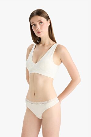 DeFacto Dantel Detaylı Ribana 3'lü Slip Külot-Fall in Love E7661AX25SPPN36