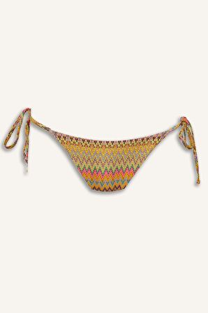 DeFacto x Ayje Desenli Bağcıklı Bikini Altı C6157AX24HSYL61