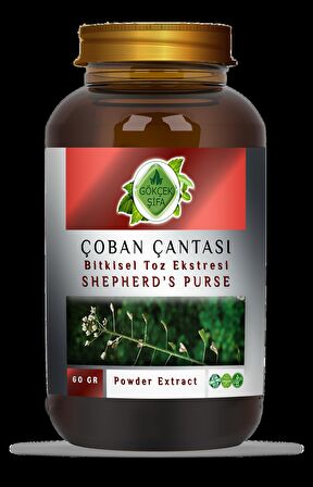Çoban Çantası Toz Ekstresi 60 Gr. Cam Kavanoz