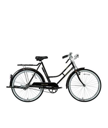 BİSAN ROADSTAR CLASSIC KADIN HİZMET BİSİKLETİ 57CM V 26 JANT 1 VİTES PARLAK SİYAH GOLD