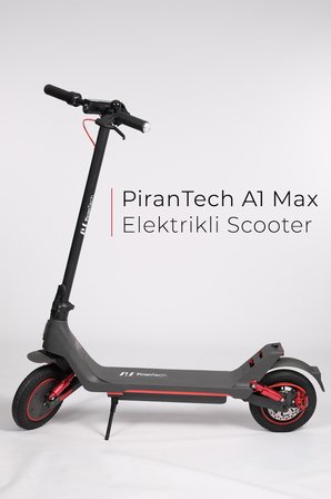 A1 Max Elektrikli Scooter 350W Güç - Kırmızı